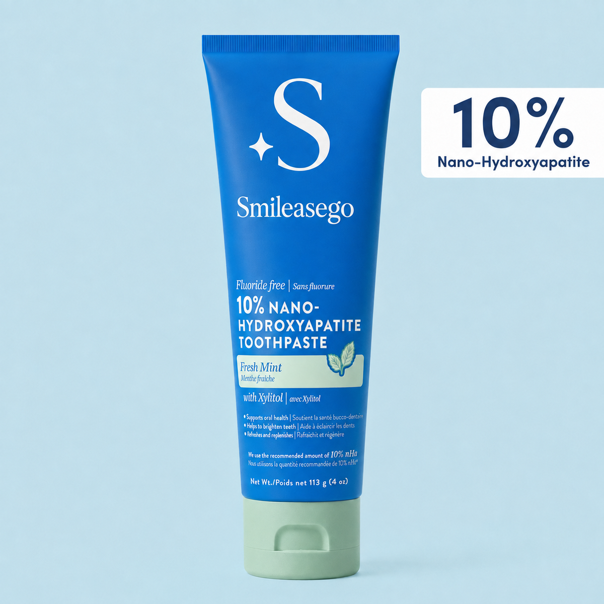 Smileasego 10% Nano-Hydroxyapatite Toothpaste
