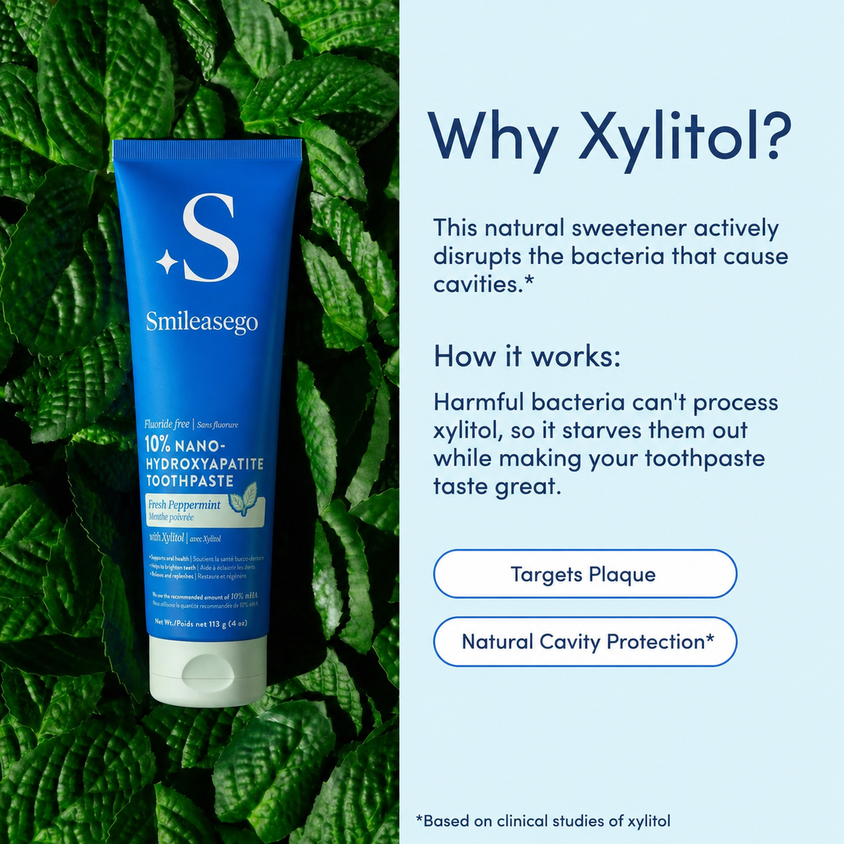 Smileasego 10% Nano-Hydroxyapatite Toothpaste