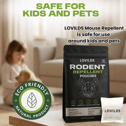 Natural Rodent Repellent Pouches